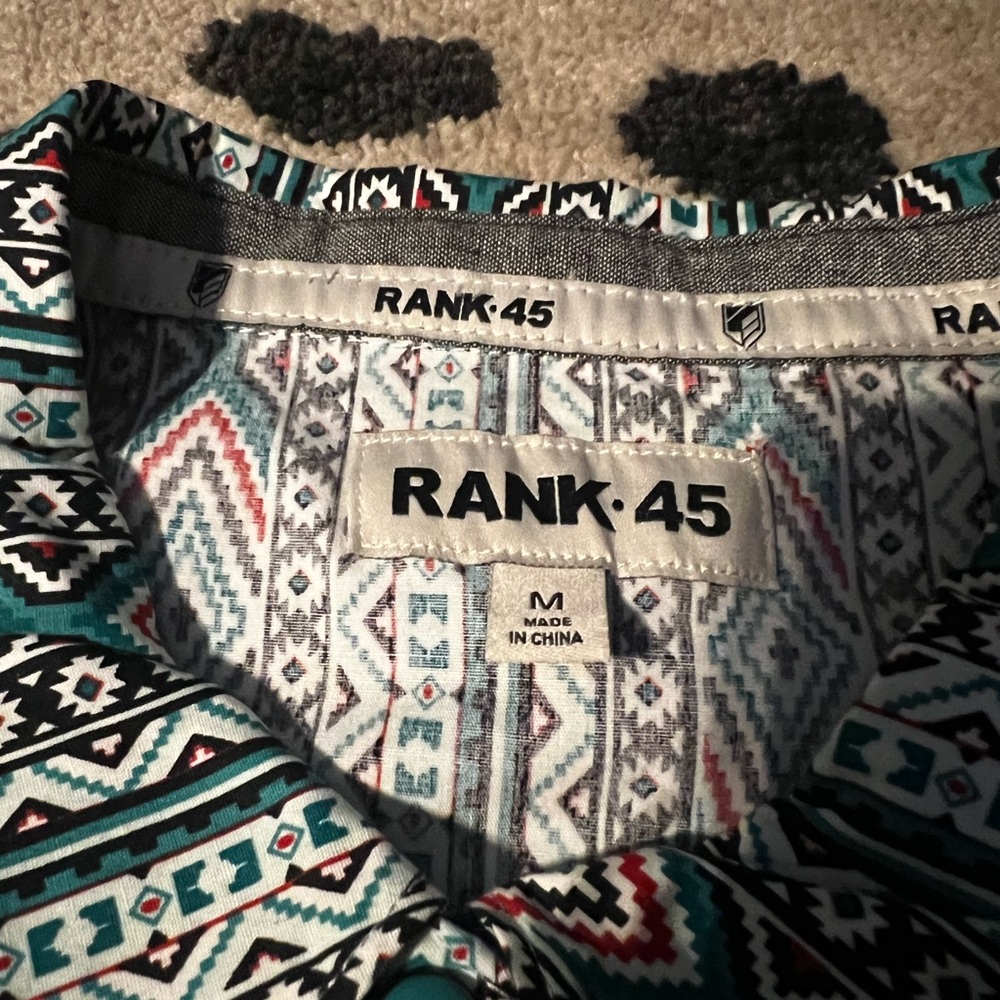 Patterned Button Down Shirt - image 2